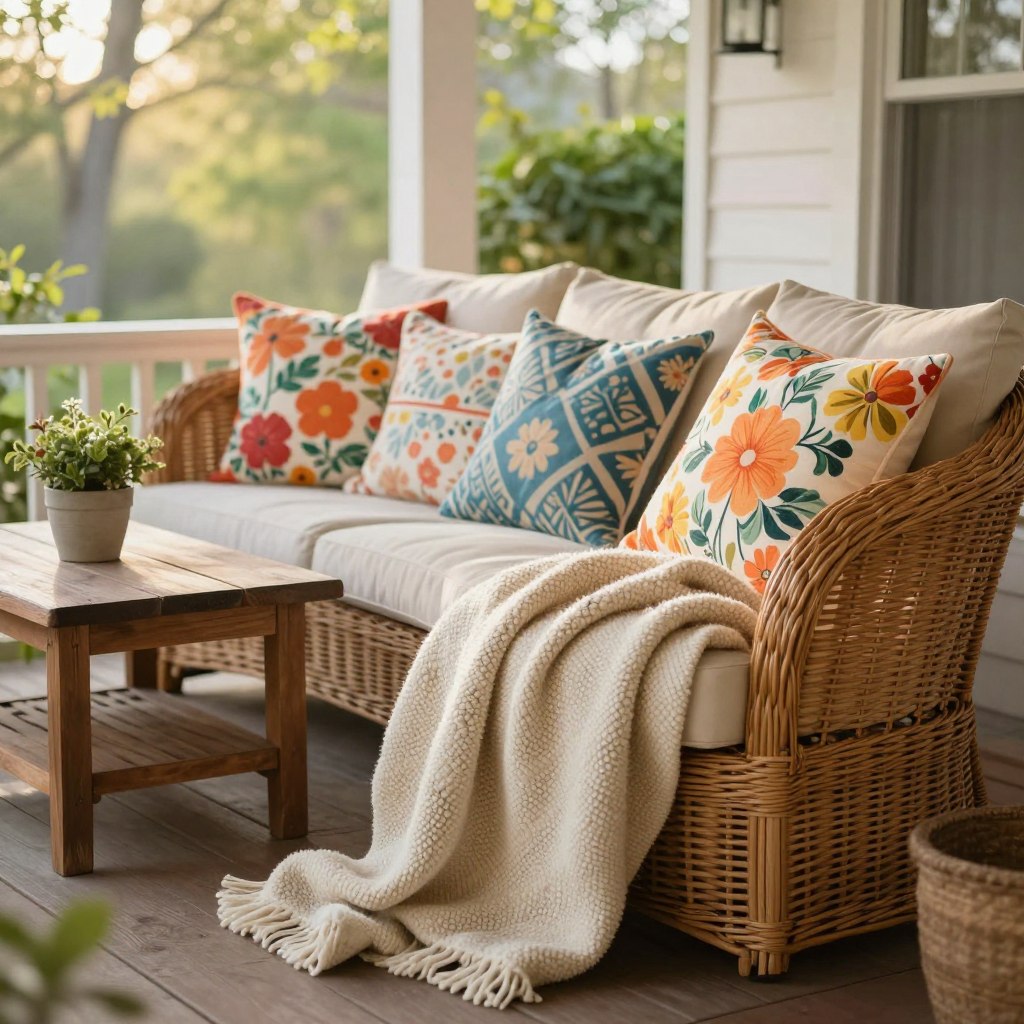 cozy blankets and outdoor pillows for porch comfort cozy blankets and outdoor pillows for porch comfort