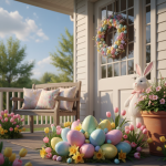 10 DIY Front Porch Outdoor Easter Decorations for a Cute Spring Look